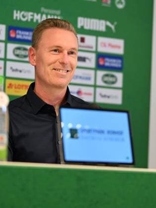 24.10.2024 - SpVgg Greuther Fürth Fuerth - Saison 2024 2025 - Medientermin Pressetermin Pressekonferenz im Vorfeld des Ligaspiels gegen den FC Schalke 04 - - xwoxzix - Leonhard Leo Haas ( Trainer SpVgg Greuther Fürth )