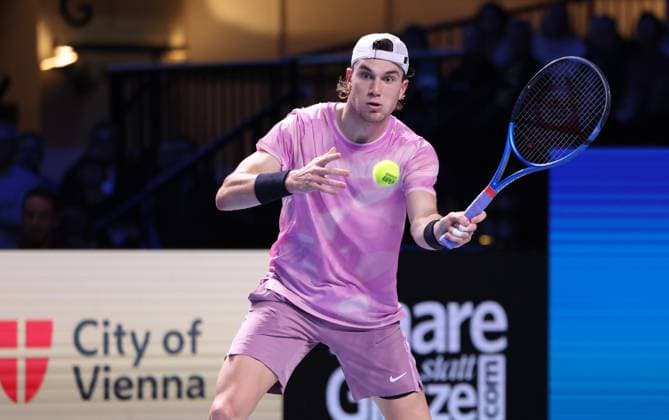 Jack Draper Tennis - ERSTE BANK OPEN 2024 - ATP, Tennis Herren 500 - Stadthalle - Wien - - Oesterreich - 24 October 2024. Copyright: xJuergenxHasenkopfx