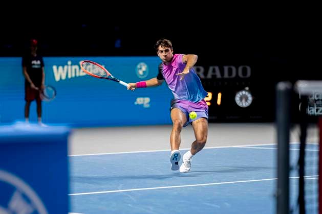 FLAVIO COBOLLI (ITA) (in picture) in match against ALEX DE MINAUR (AUS) at the ATP, Tennis Herren World Tour, Erste Bank Open at the Wiener Stadthalle. Vienna