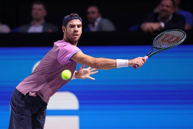 Karen Khachanov Tennis - ERSTE BANK OPEN 2024 - ATP, Tennis Herren 500 - Stadthalle - Wien - - Oesterreich - 24 October 2024. Copyright: xJuergenxHasenkopfx