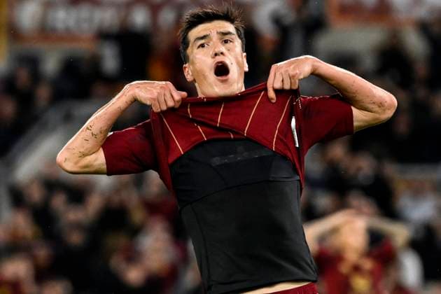 Eldor Shomurodov of AS Roma reacts during the Europa League football match between AS Roma and Dynamo Kyiv at Olimpico stadium in Rome (Italy), October 24, 2024. AndreaxStaccioli