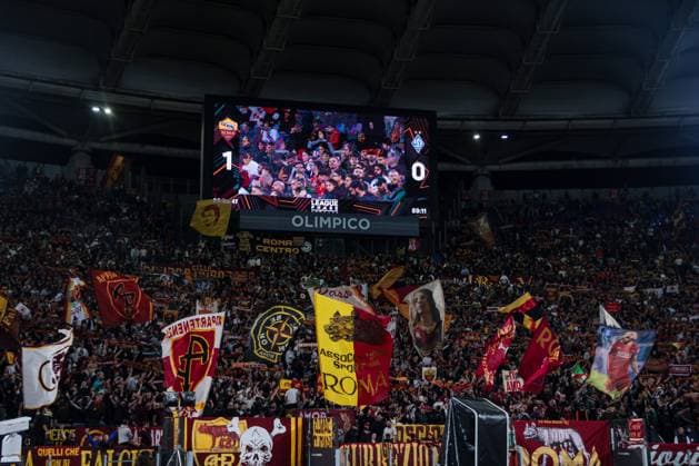 AS Roma Ultras during AS Roma vs FC Dynamo Kyiv, Football Europa League match in Rome, Italy, October 24 2024  Copyright: xRaffaelexConti IPAxSportx xipa-ax xx IPA_50922463 IPA_Agency_IPA50922463
