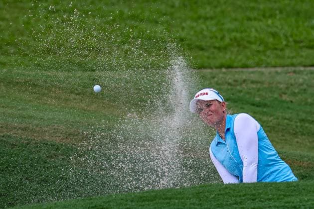 Sport Bilder des Tages KUALA LUMPUR, - OCTOBER 25: Nanna Koerstz Madsen of Denmark play a shot during the second round of the 2024 LPGA, Golf Damen Maybank Championship held at Kuala Lumpur Golf and Country Club in Kuala Lumpur, Malaysia on October 25, 2024, (Photo by Hazrin Yeob Men Shah Icon Sportswire) GOLF: OCT 25 LPGA Maybank Championship EDITORIAL USE ONLY Icon3782410253454