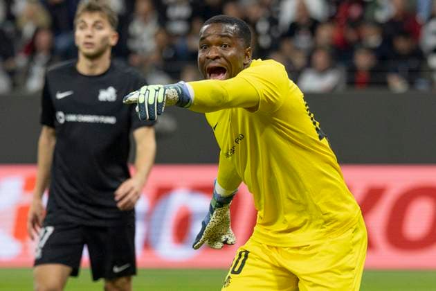 UEFA Europa League: Eintracht Frankfurt - FC Riga FS, 24.10.2024 Fabrice Ondoa (Rigas FS 40), Eintracht Frankfurt - FC Riga FS, Frankfurt, Deutsche Bank Park, 24.10.2024 Copyright: xBEAUTIFULxSPORTS Gawlikx