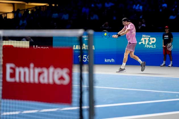 JACK DRAPER (GBR) (in picture) in match against TOMAS MACHAC (CZE) at the ATP, Tennis Herren World Tour, Erste Bank Open at the Wiener Stadthalle. Vienna