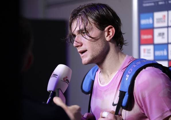 TENNIS - ATP, Tennis Herren Erste Bank Open VIENNA,AUSTRIA,25.OCT.24 - TENNIS - ATP World Tour, Erste Bank Open. Image shows Jack Draper (GBR). Keywords: interview.  GEPAxpictures xWalterxLuger