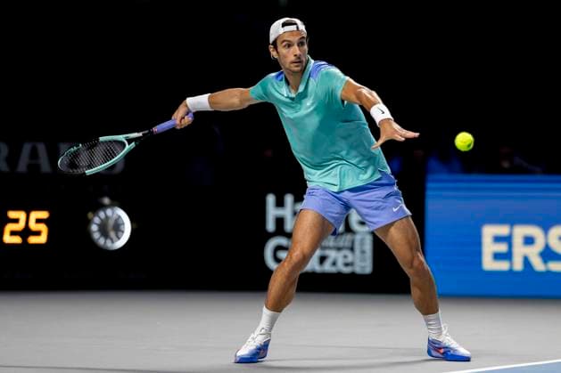 LORENZO MUSETTI (ITA) (in picture) in match against ALEXANDER ZVEREV (GER) at the ATP, Tennis Herren World Tour, Erste Bank Open at the Wiener Stadthalle. Vienna