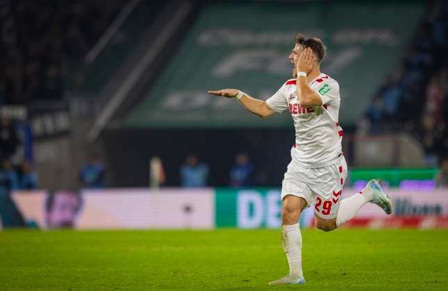 Cologne, Germany. 25th Oct 2024. Torjubel: Jan Thielmann (Köln) 1. FC Köln - SC Paderborn 25.10.2024
