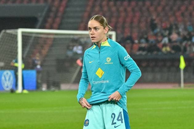Sharn Freier (Australien, 24) beim Warm-Up. SUI, Schweiz - Australien, Frauen-Fussball, Testspiel, Saison 2024 2025, 25.10.2024 SUI, Schweiz - Australien, Frauen-Fussball, Testspiel, Saison 2024 2025, 25.10.2024 Zuerich Copyright: xEibner-Pressefoto ThomasxHessx EP_THS