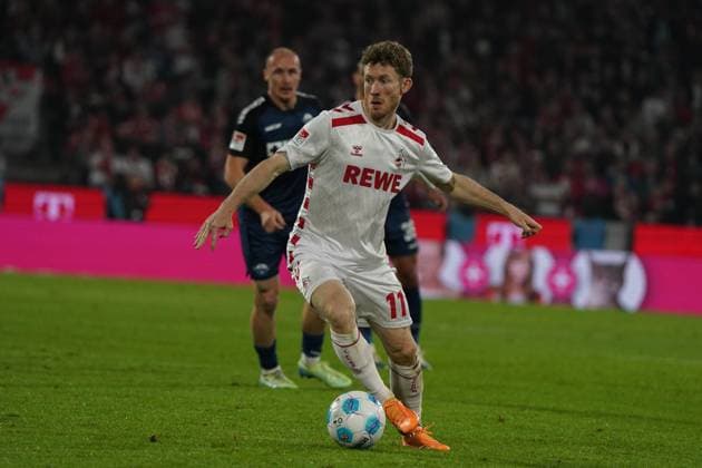 Fussball, 2.BL Saison 2024 2025, 1.FC Köln - SC Paderborn RheinenergieStadion Köln Florian Kainz FC Köln, Aktion, Einzelbild