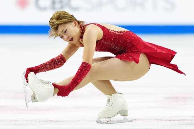 October 25, 2024, Halifax, Ns, Canada: Kaori Sakamoto of Japan competes in the women s short program at the Skate Canada International Figure skating, Eiskunstlauf competition in Halifax, Friday, Oct. 25, 2024. Kaori Sakamoto  - ZUMAc35_ 20241025_zaf_c35_091 Copyright: xDarrenxCalabresex
