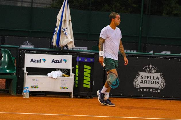 ATP, Tennis Herren challenger curitiba felipe meligeni advances to the semifinals Curitiba (pr), 10 25 2024- tennis atp challenger curitiba felipe meligeni roman andres burruchaga- in a very disputed match, brazilian felipe meligeni beat roman andres burruchaga (arg) by 6 0 4 6 6 1, on the graciosa country club court on the night of this friday, october 25, 2024. (Foto: Edson De Souza Thenews2 imago images) SPO  Copyright: xEdsonxTeodoroxDexSouzax