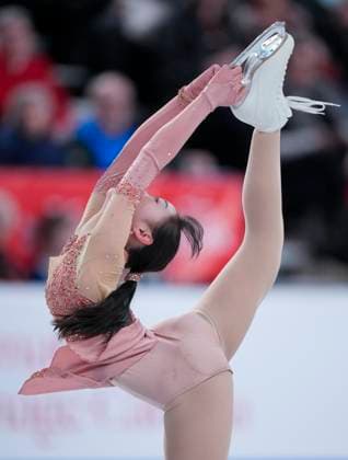 Rino Matsuike of Japan skates during the womens short program at the ISU Figure skating, Eiskunstlauf Skate Canada competition on October 25, 2024 in Halifax, Canada. Noxthirdxpartyxsales  (271159445)