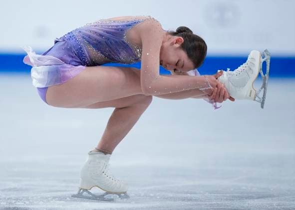 Yelim Kim of Korea skates during the womens short program at the ISU Figure skating, Eiskunstlauf Skate Canada competition on October 25, 2024 in Halifax, Canada. Noxthirdxpartyxsales  (271159921)