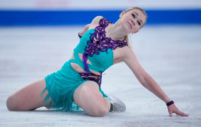 Ekaterina Kurakova of Poland skates during the womens short program at the ISU Figure skating, Eiskunstlauf Skate Canada competition on October 25, 2024 in Halifax, Canada. Noxthirdxpartyxsales  (271160839)