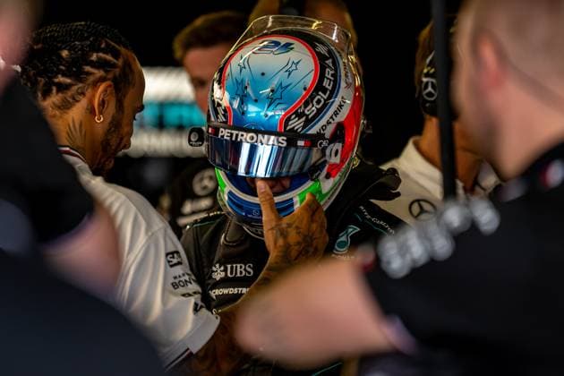 MEXICO CITY, MEXICO: Andrea Kimi Antonelli, racing for the Mercedes team during the 2024 Formula 1 Mexico City Grand Prix at the Autodromo Hermanos Rodriguez in Mexico City, Mexico