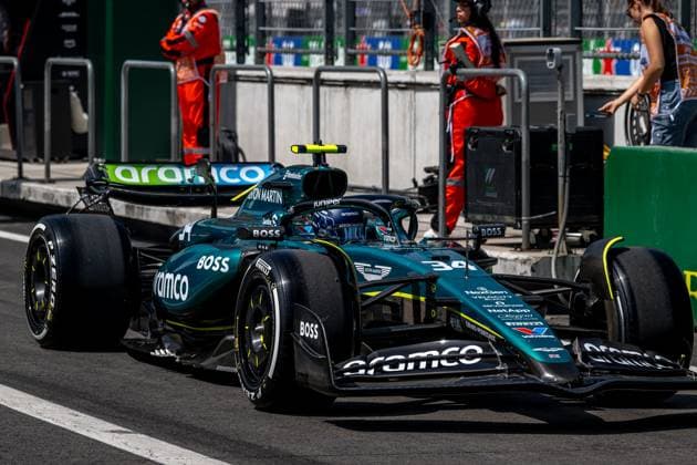 MEXICO CITY, MEXICO: Felipe Drugovich, The development driver for the Aston Martin F1 team, at the 2024 Formula 1 Mexico City Grand Prix at the Autodromo Hermanos Rodriguez in Mexico City, Mexico.
