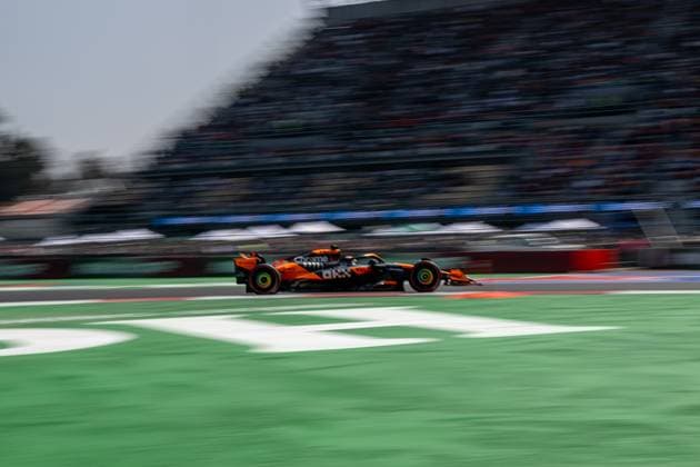 MEXICO CITY, MEXICO: Pato O Ward, The development driver for the McLaren F1 team, at the 2024 Formula 1 Mexico City Grand Prix at the Autodromo Hermanos Rodriguez in Mexico City, Mexico.