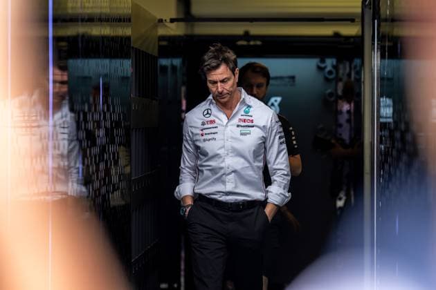 MEXICO CITY, MEXICO: Toto Wollf, racing for the Mercedes team during the 2024 Formula 1 Mexico City Grand Prix at the Autodromo Hermanos Rodriguez in Mexico City, Mexico