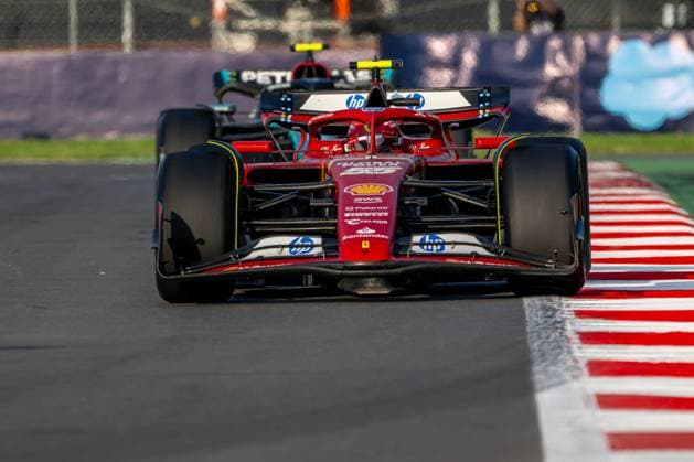 MEXICO CITY, MEXICO: Carlos Sainz, racing for the Ferrari team during the 2024 Formula 1 Mexico City Grand Prix at the Autodromo Hermanos Rodriguez in Mexico City, Mexico