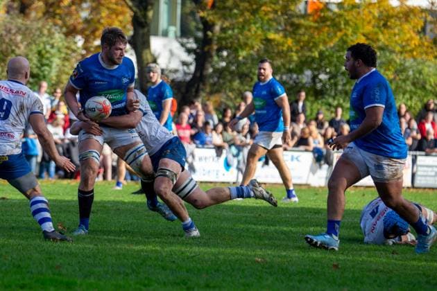 26.10.2024, Rugby 1. Bundesliga Süd West, Saison 2024 25, 6. Spieltag: SC Neuenheim gegen TSV Handschuhsheim