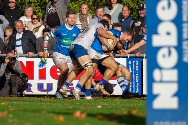 26.10.2024, Rugby 1. Bundesliga Süd West, Saison 2024 25, 6. Spieltag: SC Neuenheim gegen TSV Handschuhsheim
