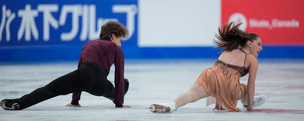 Oona Brown and Gage Brown of the U.S. skate during the rhythm dance program at the ISU Figure skating, Eiskunstlauf Skate Canada competition on October 26, 2024 in Halifax, Canada. Noxthirdxpartyxsales  (271236190)