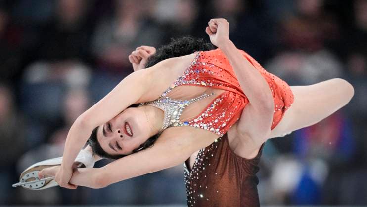 Hannah Lim and Ye Quan of Korea skate during the rhythm dance program at the ISU Figure skating, Eiskunstlauf Skate Canada competition on October 26, 2024 in Halifax, Canada. Noxthirdxpartyxsales  (271237731)
