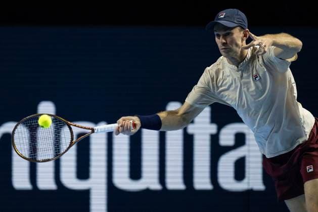 26th October 2024; St. Jakobshalle, Basel, Switzerland; ATP, Tennis Herren 500 Swiss Indoors Basel Tennis, Day 6; John Peers (AUS) in action in the match against Jamie Murray (GBR) and John Peers (AUS) in the semi finals of the doubles  ActionPlus12708671 DavidxEmm