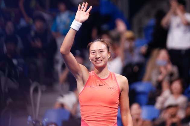 October 27, 2024, Tokyo, Japan: Qinwen ZHENG (CHN) wins the Singles Final match against Sofia KENIN (USA) during the Toray Pan Pacific Open Tennis Tournament 2024 at the Ariake Coliseum. Zheng won 7-6(5), 6-3. Tokyo Japan - ZUMAm191 20241027_aap_m191_007 Copyright: xRodrigoxReyesxMarinx