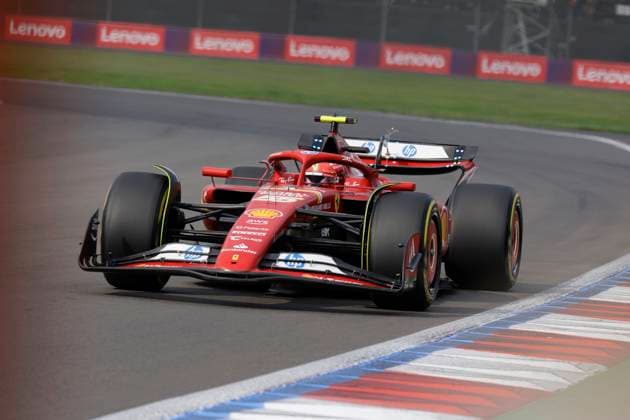 F1 Grand Prix of Mexico - Qualifying Carlos Sainz, Ferrari driver, participates in Qualifying for the 2024 Mexico City Grand Prix at the Autodromo Hnos. Rodriguez in Mexico City, Mexico, on October 26, 2024. Mexico City Mexico City Mexico  Copyright: xGerardoxVieyrax originalFilename:vieyra-notitle241026_npUqH.jpg