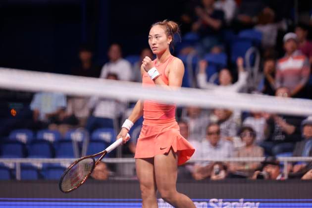 October 27, 2024, Tokyo, Japan: Qinwen ZHENG (CHN) wins the Singles Final match against Sofia KENIN (USA) during the Toray Pan Pacific Open Tennis Tournament 2024 at the Ariake Coliseum. Zheng won 7-6(5), 6-3. Tokyo Japan - ZUMAm191 20241027_aap_m191_008 Copyright: xRodrigoxReyesxMarinx