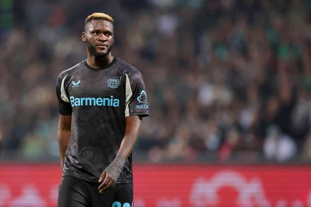 Victor Boniface (Bayer 04 Leverkusen) schaut enttaeuscht, Bundesliga, SV Werder Bremen v Bayer 04 Leverkusen, Weser Stadium am 26. October 2024 in Bremen, Deutschland. (Foto von Marco Steinbrenner DeFodi Images) Victor Boniface (Bayer 04 Leverkusen) looks dejected, Bundesliga, SV Werder Bremen v Bayer 04 Leverkusen, Weser Stadium, October 26, 2024 in Bremen, Germany. (Photo by Marco Steinbrenner DeFodi Images) DFL regulations prohibit any use of photographs as image sequences and or quasi-video. not used in POL SRB CRO FRA GBR NED ITA USA Defodi-700_bremen_lever_20241026_341