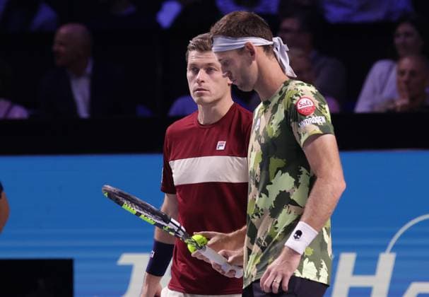TENNIS - ATP, Tennis Herren Erste Bank Open VIENNA,AUSTRIA,27.OCT.24 - TENNIS - ATP World Tour, Erste Bank Open. Image shows Neal Skupski (GBR) and Michael Venus (NZL).  GEPAxpictures xWalterxLuger