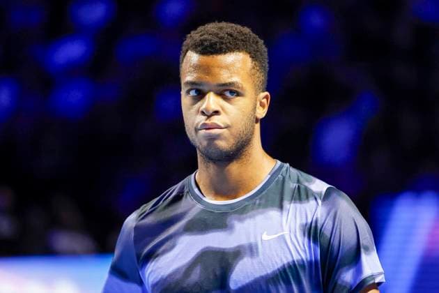 Giovanni Mpetshi Perricard (FRA) , Tennis, Swiss Indoors ATP, Tennis Herren World Tour 500), 2024, Ben Shelton (USA) vs. Giovanni Mpetshi Perricard (FRA), 27.10.2024, St. Jakobshalle, Basel, Schweiz Basel St. Jakobshalle BS Schweiz Copyright: xGrantxHubbsx