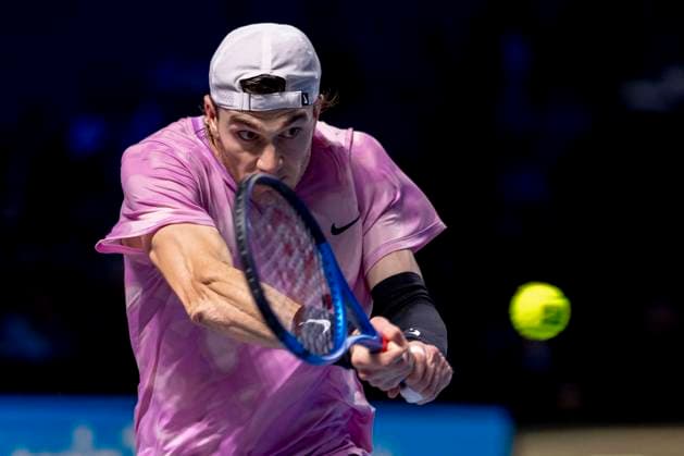 JACK DRAPER (GBR) (in picture) in match against KAREN KHACHANOV at the ATP, Tennis Herren World Tour, Erste Bank Open at the Wiener Stadthalle. Vienna