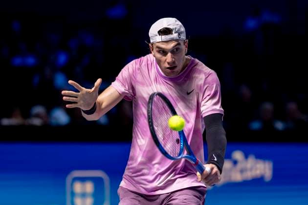 JACK DRAPER (GBR) (in picture) in match against KAREN KHACHANOV at the ATP, Tennis Herren World Tour, Erste Bank Open at the Wiener Stadthalle. Vienna