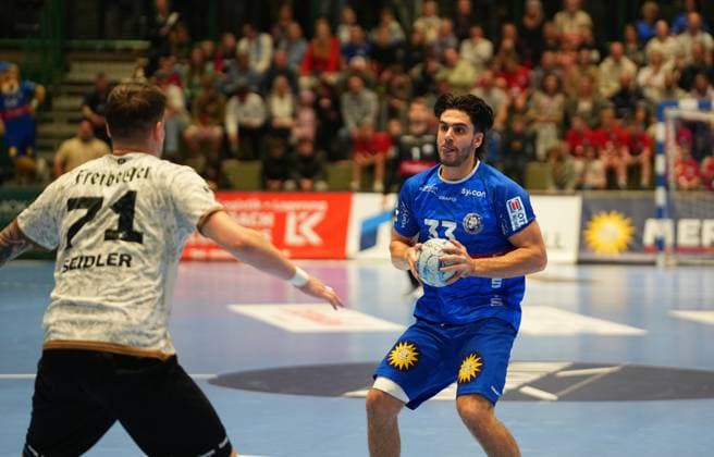 2. Handball Bundesliga, Bergischer HC vs. HC Elbflorenz, 27.10.2024 Eloy Morante Maldonado (Bergischer HC 33) ;2. Handball Bundesliga, Bergischer HC vs. HC Elbflorenz, 27.10.2024,Uni-Halle,Wuppertal,Deutschland am 27.10.24