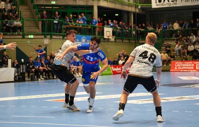 2. Handball Bundesliga, Bergischer HC vs. HC Elbflorenz, 27.10.2024 Eloy Morante Maldonado (Bergischer HC 33) ;2. Handball Bundesliga, Bergischer HC vs. HC Elbflorenz, 27.10.2024,Uni-Halle,Wuppertal,Deutschland am 27.10.24