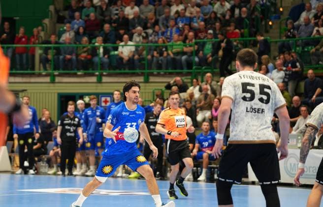 2. Handball Bundesliga, Bergischer HC vs. HC Elbflorenz, 27.10.2024 Eloy Morante Maldonado (Bergischer HC 33) ;2. Handball Bundesliga, Bergischer HC vs. HC Elbflorenz, 27.10.2024,Uni-Halle,Wuppertal,Deutschland am 27.10.24