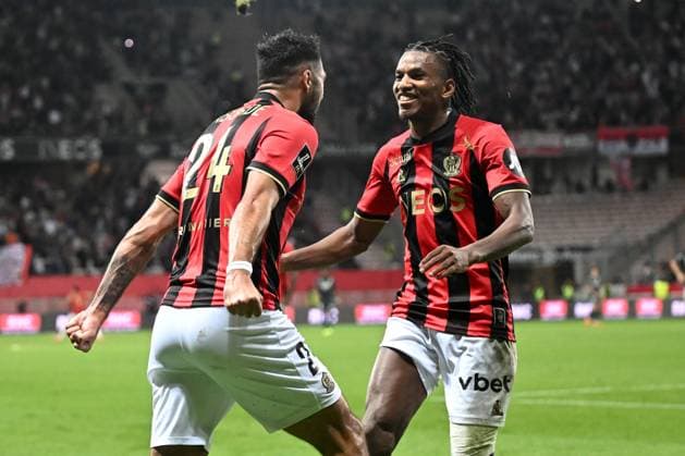 OGC Nice v AS Monaco - Ligue 1 MCDonald s 2024 2025 28 Hicham BOUDAOUI (ogcn) - 24 Gaetan LABORDE (ogcn) during the Ligue 1 MCDonald s match between Nice and Monaco at Allianz Riviera Stadium on October 27, 2024 in Nice, France. Nice France  Copyright: xFEPx 776228937