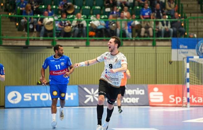 2. Handball Bundesliga, Bergischer HC vs. HC Elbflorenz, 27.10.2024 Julius Dierberg (HC Elbflorenz Dresden 9) ;2. Handball Bundesliga, Bergischer HC vs. HC Elbflorenz, 27.10.2024,Uni-Halle,Wuppertal,Deutschland am 27.10.24