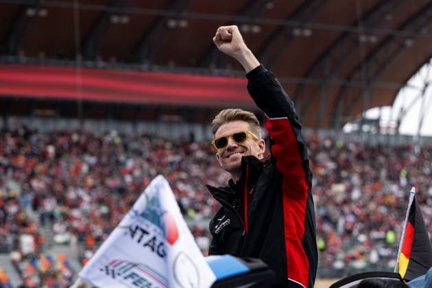 Nico Huelkenberg (MoneyGram Haas F1 Team, Deutschland, 27) bei der Fahrerparade, MEX, Formel 1 Weltmeisterschaft, Grand Prix von Mexiko City, Autodromo Hermanos Rodriguez, Rennen, 27.10.2024 MEX, Formel 1 Weltmeisterschaft, Grand Prix von Mexiko City, Autodromo Hermanos Rodriguez, Rennen, 27.10.2024 Mexico City Copyright: xEibner-Pressefoto Memmlerx EP_MMR