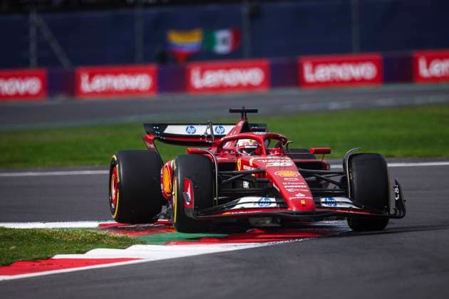 16 LECLERC Charles (mco), Scuderia Ferrari SF-24, action during the Formula 1 Gran Premio de la Ciudad de Mexico 2024, 20th round of the 2024 Formula One World Championship, WM, Weltmeisterschaft from October 25 to 27, 2024 on the Autodromo Hermanos Rodriguez, in Mexico City, Mexico - F1 - MEXICO CITY GRAND PRIX 2024 DPPI Panoramic  241027_R20_MESSICO_EA024638