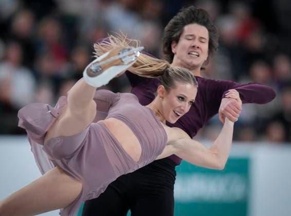 Emilia Zingas and Vadim Kolesnik of the U.S. skate during the ice dance free skating program at the ISU Figure skating, Eiskunstlauf Skate Canada competition on October 27, 2024 in Halifax, Canada. Noxthirdxpartyxsales  (271369704)