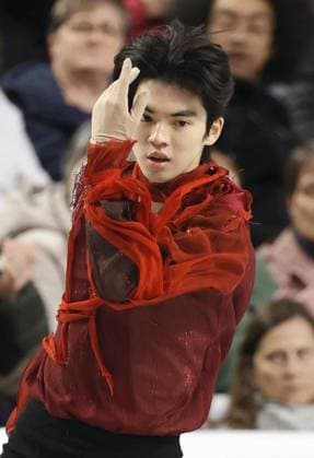 Figure skating, Eiskunstlauf Skate Canada International Cha Jun Hwan of South Korea performs in the men s free program at Skate Canada International in Halifax on Oct. 27, 2024.  A14AA0003649155P