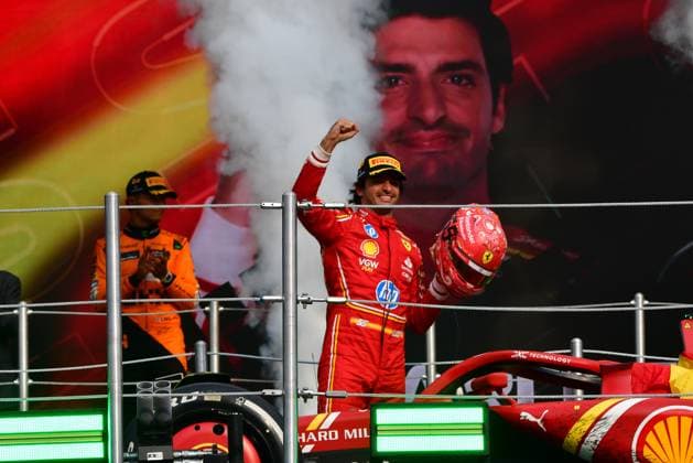 October 27, 2024, Mexico City, Mexico City, Mexico: The Spanish CARLOS SAINZ became the fastest driver this Sunday at the FORMULA 1 Grand Prix of Mexico City 2024 , followed by the British LANDO NORRIS of the McLaren team, second place and CHARLES LECRERC, of Ã¢â‚¬¹Ã¢â‚¬¹the Ferrari team in third place. Mexico City Mexico - ZUMAn296 0775841376st Copyright: xJorgexNunezx