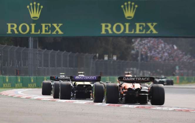 October 27, 2024, Mexico City, Mexico City, Mexico: Single-seaters from different teams during the Mexico City Grand Prix, in the background was the ROLEX brand, official sponsor of Formula 1. Mexico City Mexico - ZUMAs310 0775852049st Copyright: xLuisxExSalgadox