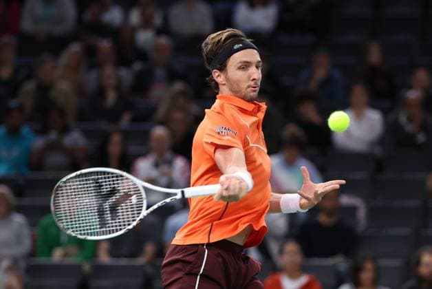 ROLEX PARIS MASTERS TENNIS 2024 Thierry Larret Maxppp. Tennis. Rolex Paris Masters. Accorhotels Arena, Paris (75), le 28 Octobre 2024. Tomas MACHAC (CZE) vs Arthur RINDERKNECH (FRA). Paris (75) ACCORHOTELS ARENA ILE DE FRANCE FRANCE  Copyright: xMAXPPPxThierryxLarretx TL_20241028_7012 0776019084st