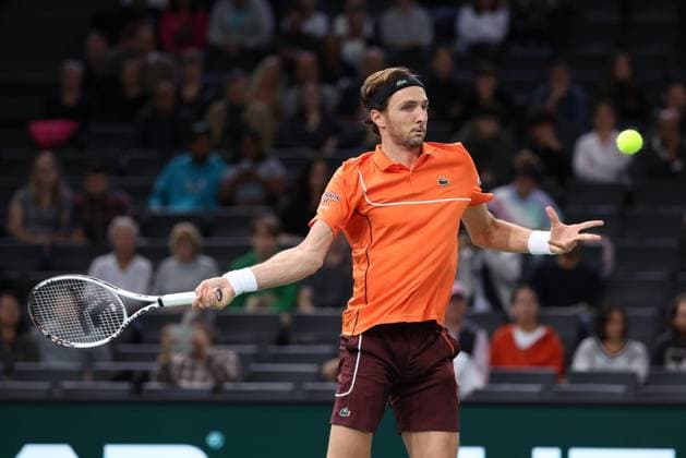 ROLEX PARIS MASTERS TENNIS 2024 Thierry Larret Maxppp. Tennis. Rolex Paris Masters. Accorhotels Arena, Paris (75), le 28 Octobre 2024. Tomas MACHAC (CZE) vs Arthur RINDERKNECH (FRA). Paris (75) ACCORHOTELS ARENA ILE DE FRANCE FRANCE  Copyright: xMAXPPPxThierryxLarretx TL_20241028_7013 0776019085st